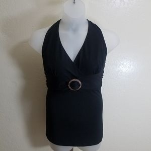 🚫SOLD!🚫 Torrid - Black Halter Top w/ Ring Sz 1